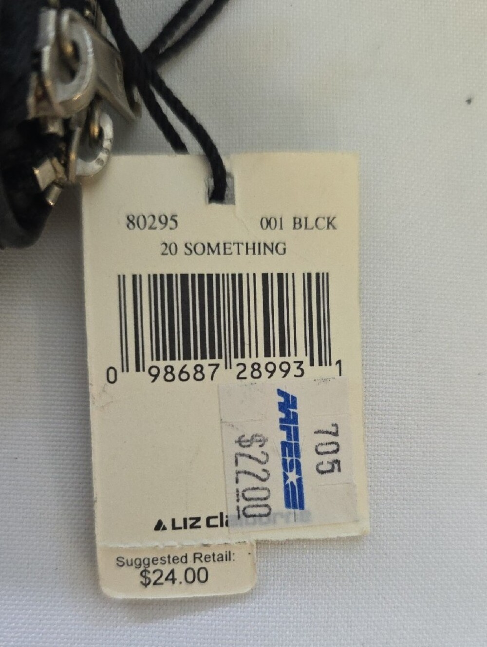 Vintage Liz Claiborne Leather Black Compact Zip Wallet New Old Stock With Tags - Picture 2 of 11